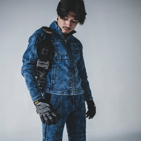 寅壱 8922-124 8922-219 デニムワークジャケット カーゴパンツ 上下