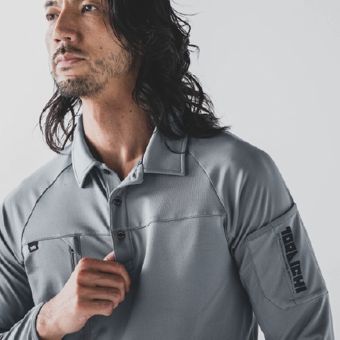 寅壱 7951-614 長袖ポロシャツ 秋冬 保温 制電 UVカット 裏起毛 2025