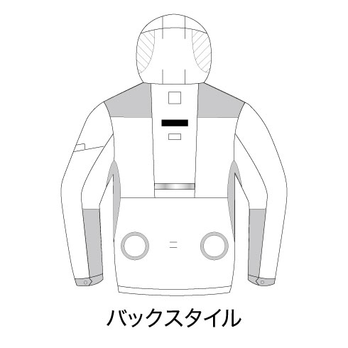バートル AC1091 エアークラフト 長袖ブルゾン フルハーネス対応 UVカット フード 遮熱 リフレクター ユニセックス ポリエステル100%(ファン・バッテリー別売)｜作業着・作業服の通販ワークキング【公式】