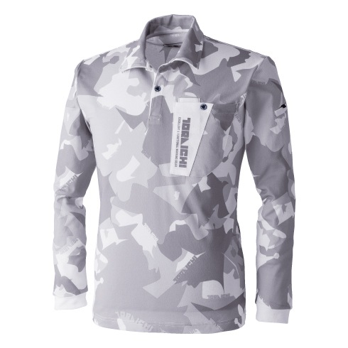 カモフラージュ ポロシャツ 新品タグ付き 寅壱 5992-614 迷彩柄長袖ポロシャツ 秋冬 吸汗速乾 2024新作｜作業着