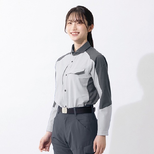 アイトス AZ-4935 TULTEX 長袖シャツ 男女兼用 春夏 ストレッチ JIS アイトス AZ-4935 TULTEX 長袖シャツ 男女兼用 春夏 ストレッチ JIS