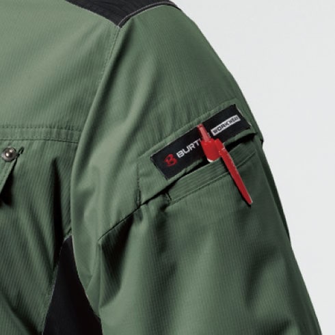 バートル　BURTLE　空調服　AC1076　半袖　スプリットブラック　黒　LL 4571648678747.jpg