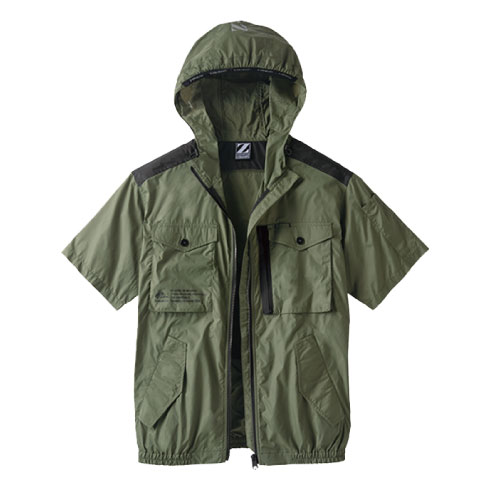 空調服 74260 Z-DRAGON 自重堂 空調服半袖ブルゾン フード付き