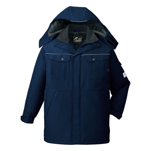 防寒服 防寒着 作業服 自重堂 エコ製品静電防寒コート 48413 自重堂 Jichodo 48413 防寒着 エコ製品制電防寒コート（フード付き