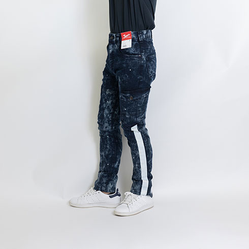 Jawin 自重堂 Jichodo 52902 カーゴパンツ 秋冬 ストレッチ デニム