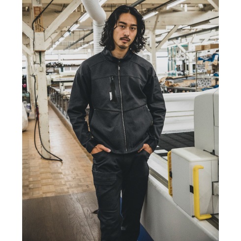 寅壱 TORAICHI 9276-124 長袖ブルゾン ストレッチ コーデュラニット