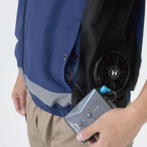 コーコス信岡 AE-5569 ボルトクールセーフティベスト 空調風神服 春夏