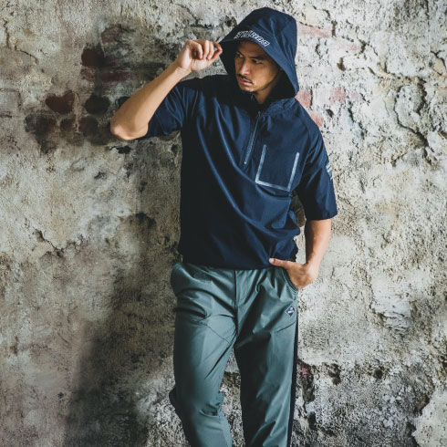 バートルフード付き半袖 楽天市場】バートル 半袖ハーフジップフーディ 4085 メンズ 春夏