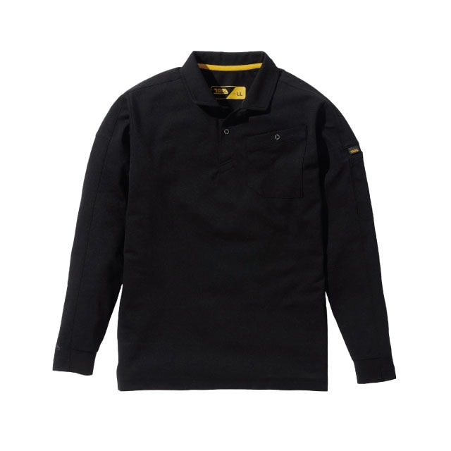 stone  長袖 ポロ XL STONE ISLAND（ストーン アイランド） 長袖ニットポロシャツ ブラック