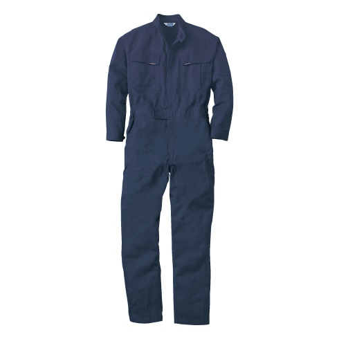 桑和 SOWA 7100 つなぎ 長袖 綿100％ 脇ゴム仕様 通年｜作業着・