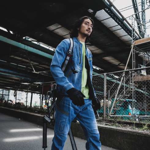 寅壱 8860-124 8860-219 デニムワークジャケット カーゴパンツ 上下