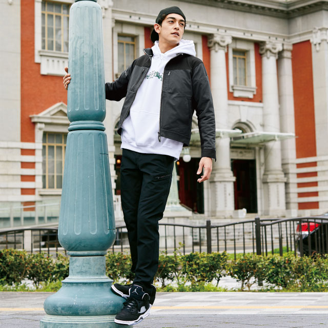 桑和 SOWA 8042-00 長袖ブルゾン ストレッチ 野帳対応 ポリエステル100