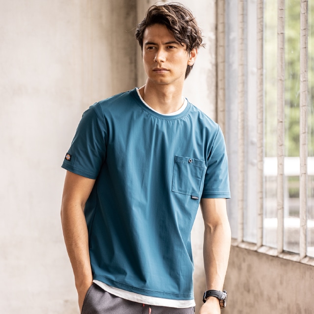 ディッキーズ Dickies D-21007 半袖Tシャツ ストレッチ 接触冷感｜作業