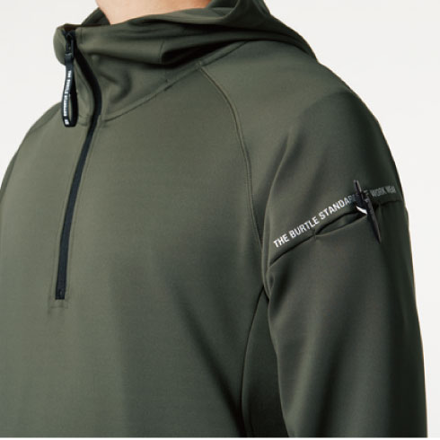 バートル 4067 ハーフジップフーディ 秋冬 オールシーズン 吸汗速乾