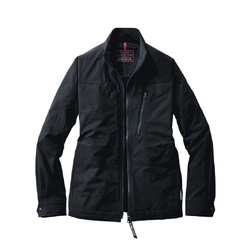 【超美品】アパルトモン DRAGO No Collar Jacket 黒 Z-DRAGON 自重堂 77800 長袖ジャンパー 春夏 帯電防止素材 ストレッチ