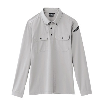 ジーベック クロスゾーン 6085 長袖ポロシャツ 接触冷感 春夏 XEBEC