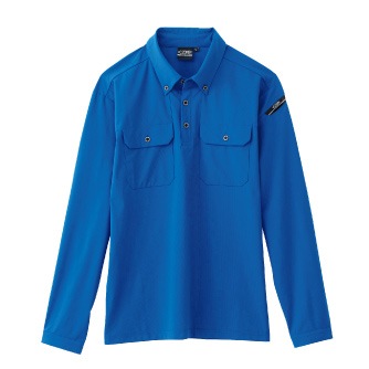 ジーベック クロスゾーン 6085 長袖ポロシャツ 接触冷感 春夏 XEBEC