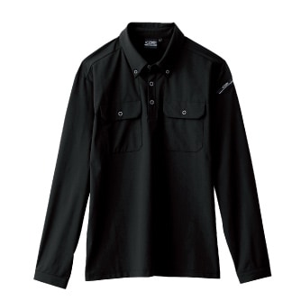 ジーベック クロスゾーン 6085 長袖ポロシャツ 接触冷感 春夏 XEBEC