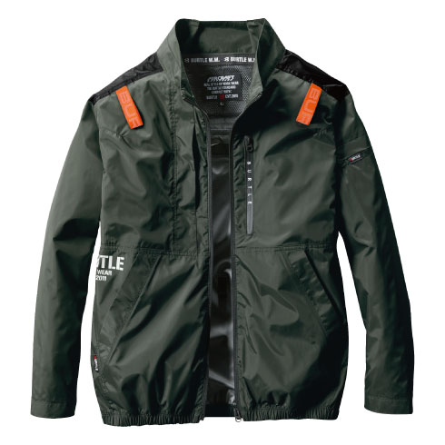 バートル　空調服　AC2011 ブルゾン 14. ミルスグリーン　ＸＬ　2着 バートル AC2011 長袖ファン付き作業服セット ファン・バッテリーフル