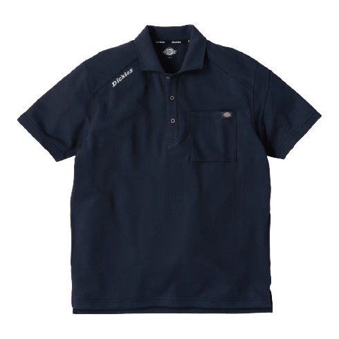 ディッキーズ Dickies D-6117 T/C鬼鹿の子 半袖ポロ 接触冷感 UVカット 高
