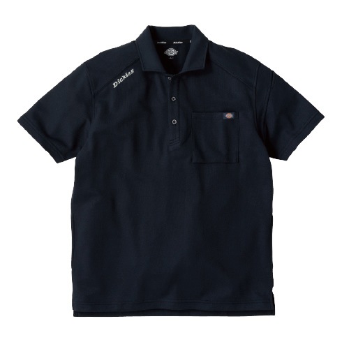 ディッキーズ Dickies D-6117 T/C鬼鹿の子 半袖ポロ 接触冷感 UVカット 高