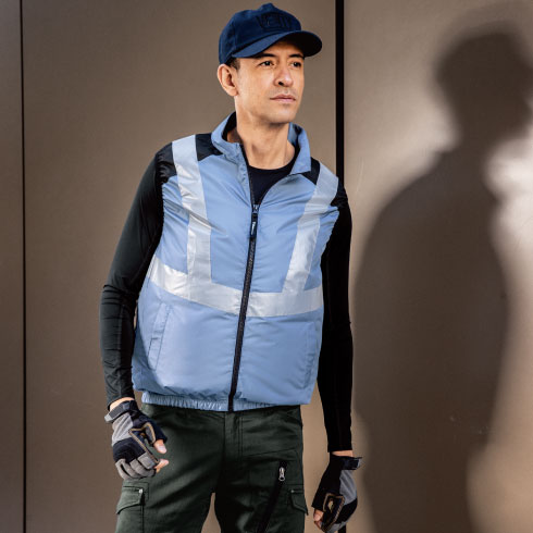 ま*る様 空調服ジーベックXS25011ブルー新品未使用 2025年新作) 空調服(R) ジーベック 25V バッテリー ファンセット