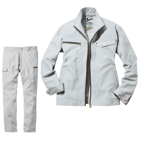 Jawin 57100 57102 上下セット 長袖ブルゾン カーゴパンツ ストレッチ