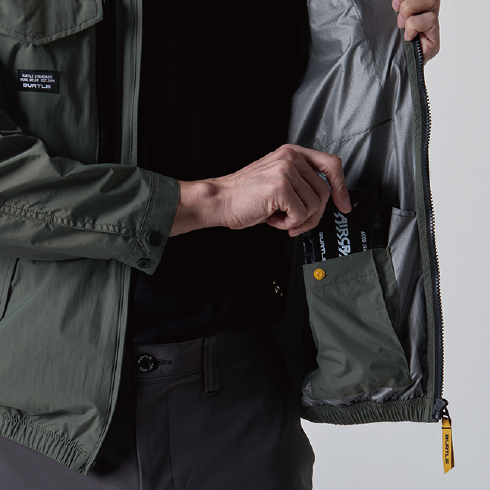 バートル AC1156 半袖ブルゾン ファン付き作業服セット BURTLE