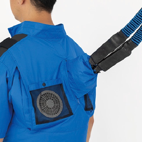 ジーベック XE98108 空調服 半袖ブルゾン(ハーネス対応) 紫外線カット