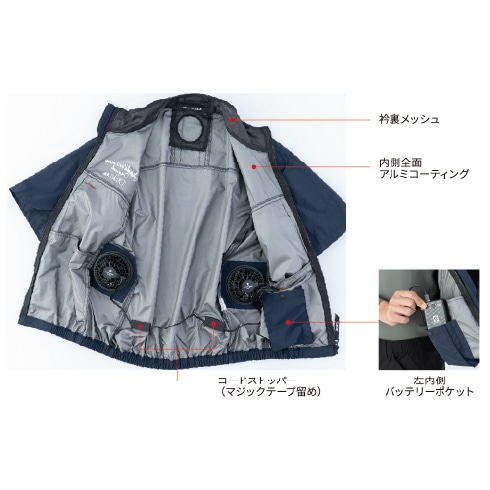 ディッキーズ Dickies D-290 ボルトクール 半袖ブルゾン(ペルチェ