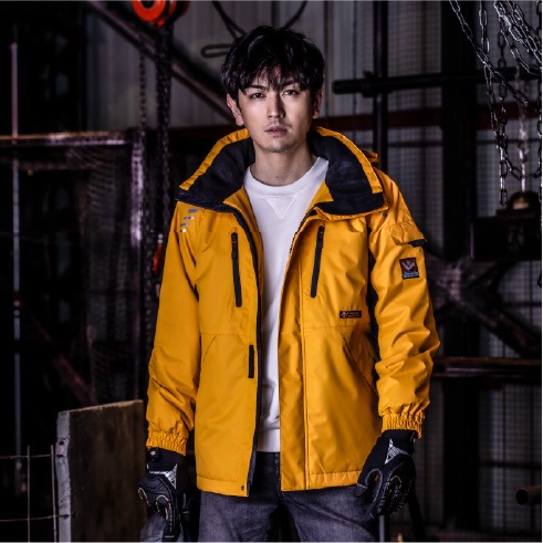 種類28：019イエロー/5L(+1100円） AZ-6063 アイトス 防寒ジャケット