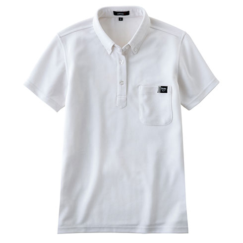 極美品　現行QRタグ　半袖　アイレット　レース　ポロシャツ　ホワイト　S LEGIT ポロシャツ【25 POLO SHIRT】WHITE 2501-1007│バスケ用品