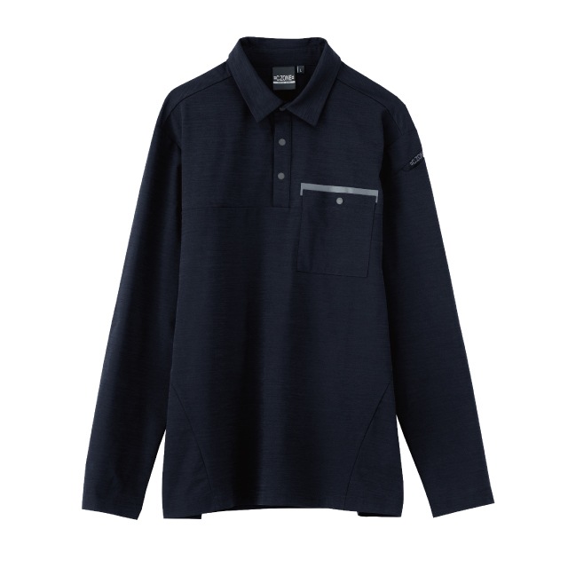 S*O様 BUTCHER'S PRODUCTS ネイビー 長袖ポロシャツ 42 長袖ポロシャツ ユニセックス 665－003 ネイビー （SS～3L