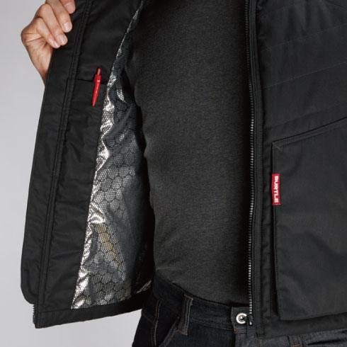 防寒作業服 BURTLE バートル防寒ベスト 5264 2018年秋冬新作 LL 38カモフラブラック Burtle] 防寒ベスト 5264 バートル 防寒ベスト 5264 防寒着