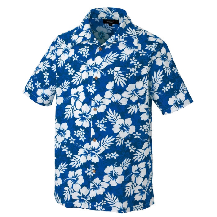 [pep] AZ-56102 男女兼用アロハシャツ（ハイビスカス）