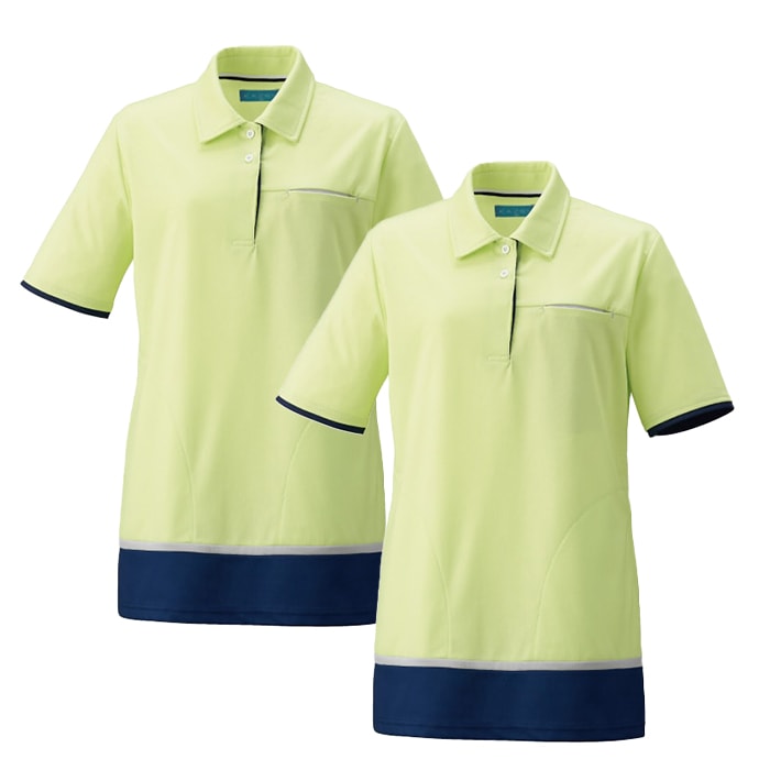 [KAZEN] KZN233 レディスニットシャツ（チュニック） 2枚セット