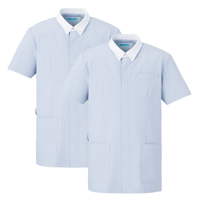 [KAZEN] 760 メンズジャケット半袖 2枚セット