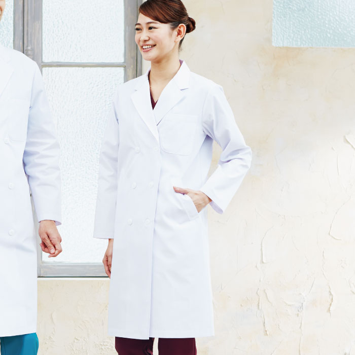 [FOLK] 2531PO レディス診察衣ダブル