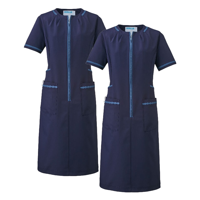 [KAZEN] 783 ワンピース半袖 2枚セット