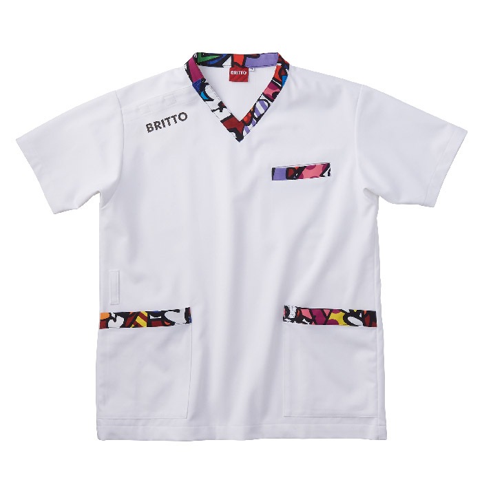 アイトス [BRITTO] 772201 半袖スクラブ