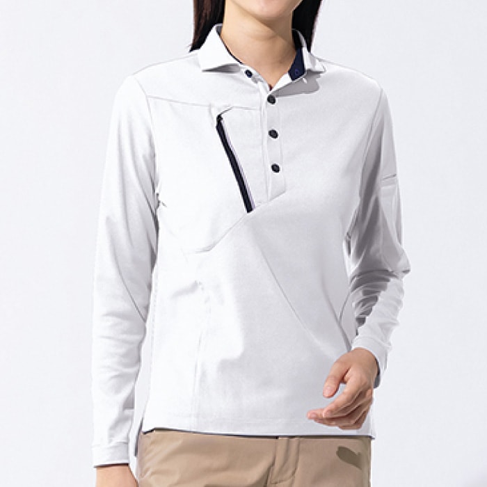 [アイトス] AZ-50017 長袖ポロシャツ（男女兼用）