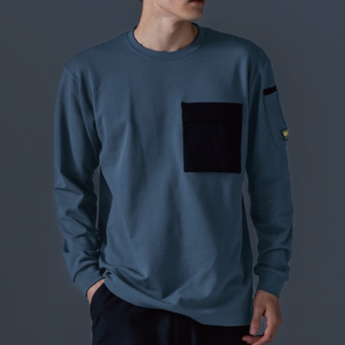 [TS Design] 55353 ニッカーズドライワッフルロングスリーブTシャツ