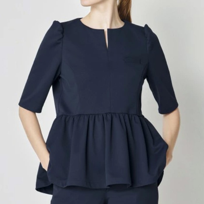 ユナイト [FOLLO RAISON] FR-0003 ペプラムトップス（六分袖）