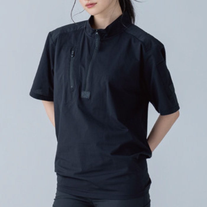 [TS Design] 85655 TS DEO ドッツショートスリーブハーフジップ
