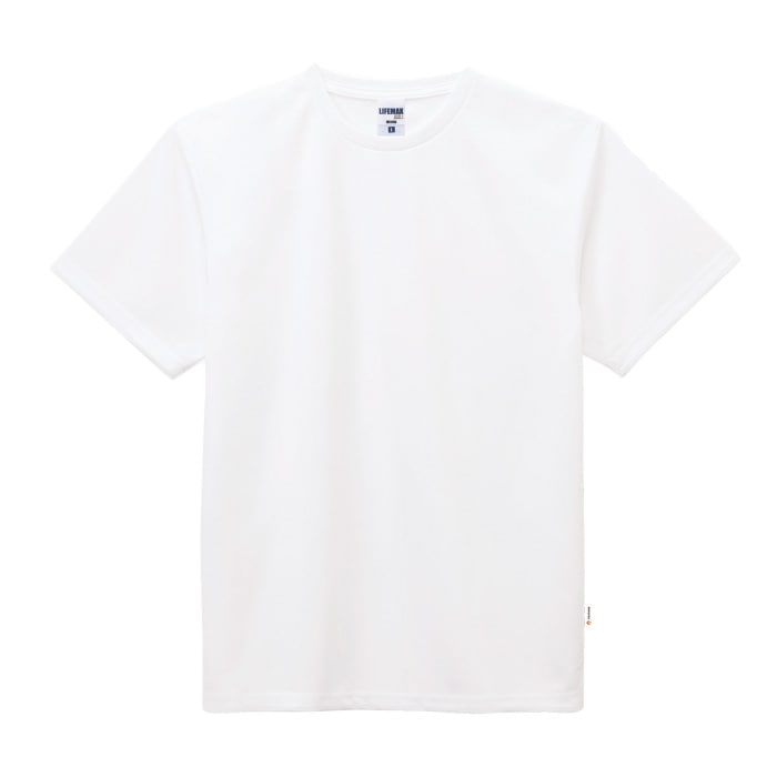 [LIFEMAX] MS1190 4.3オンスドライTシャツ（ポリジンW加工）