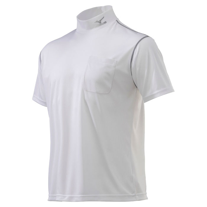 [ミズノ] F2JA0182 ナビドライハイネックワークシャツ〈半袖〉