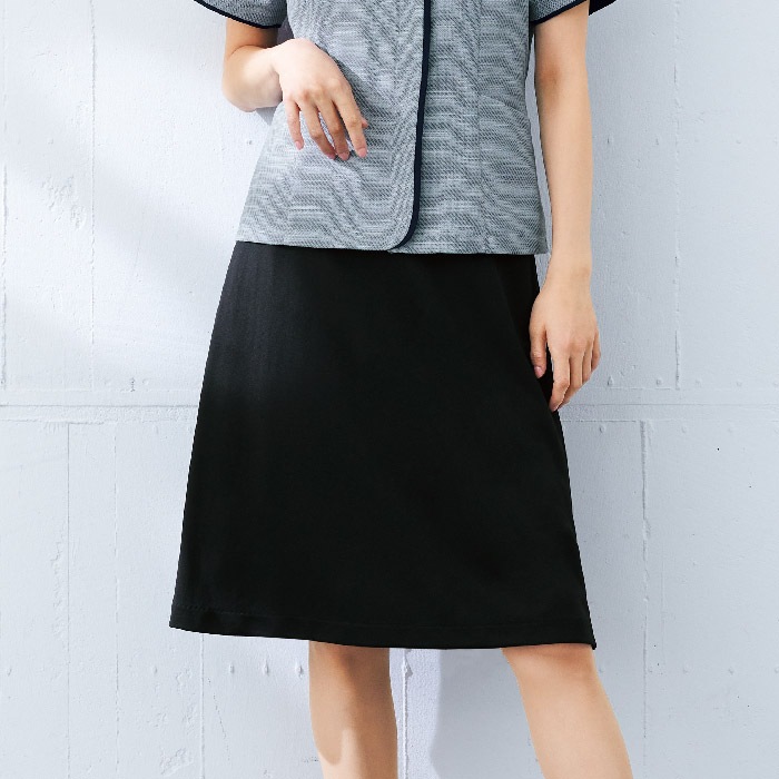 [nuovo] FS46032 後ゴムニットAラインスカート