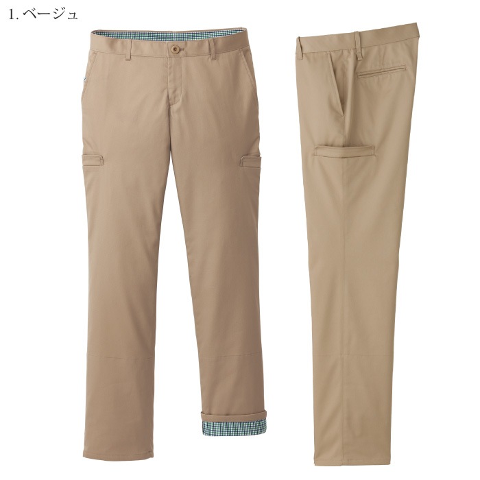 [FACE MIX] FP6307L レディスロールアップストレッチパンツ