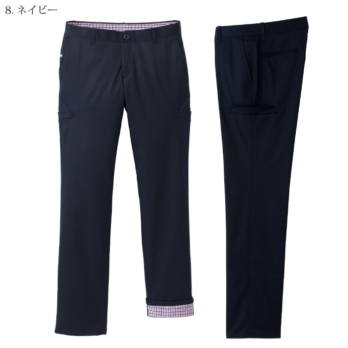 [FACE MIX] FP6307L レディスロールアップストレッチパンツ