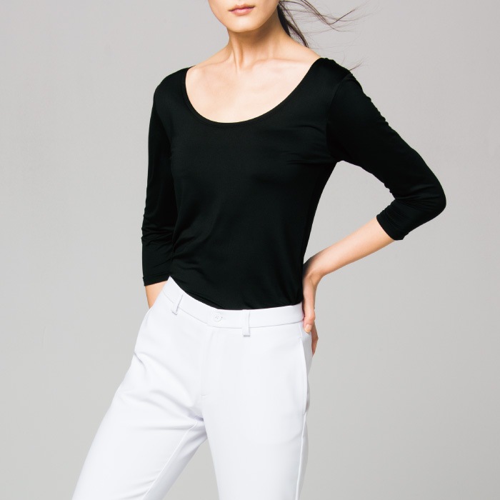 [FOLK] 9003 ぽかぽかレディスカットソー(7.5分袖)